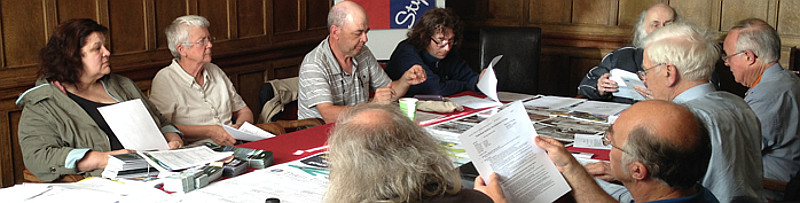 Volunteers at an MRUG meeting
